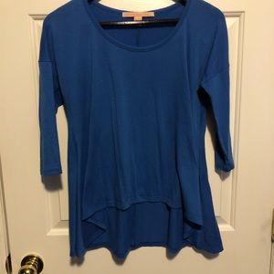 Royal Blue hi-low Tunic
